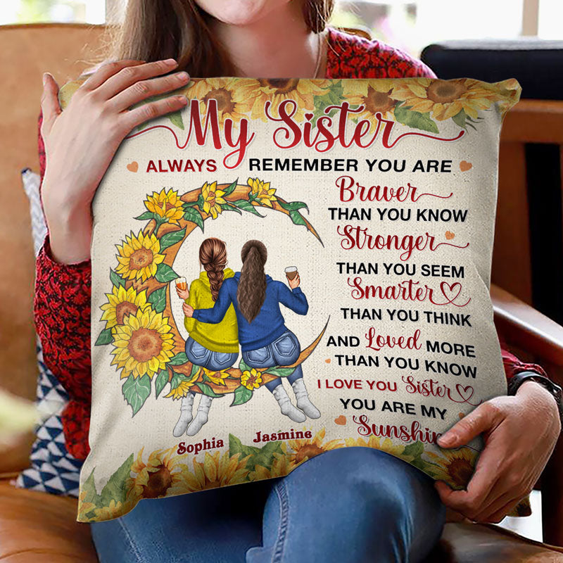 I Love You Sister - Gift For Sisters - Personalized Custom Pillow