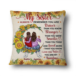 I Love You Sister - Gift For Sisters - Personalized Custom Pillow