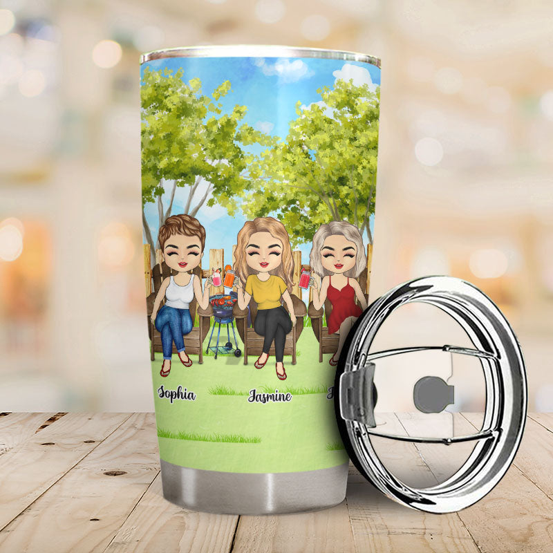 Which One Of Us Is The Bad Influencer - Gift For Besties - Personalized Custom Tumbler