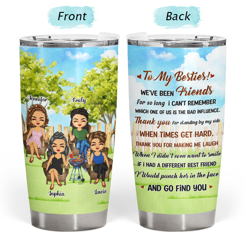 Which One Of Us Is The Bad Influencer - Gift For Besties - Personalized Custom Tumbler