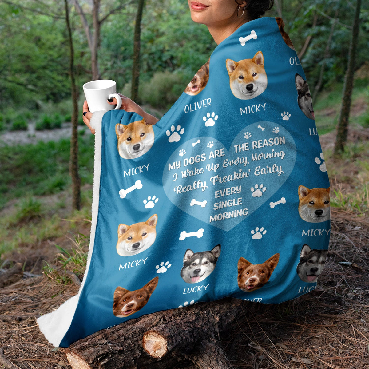 Custom Photo Dog Cat We’ll Be Watching You - Gift For Pet Lovers - Personalized Custom Fleece Blanket