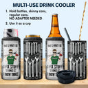 Mechanics I Can Fix Anything Except Stupid - Gift For Dad, Father, Grandfather, Grandpa, Men - Personalized Custom 4 In 1 Can Cooler Tumbler