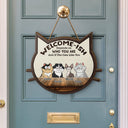 Welcome-ish Depends On Who You Are - Home Decor, Funny Gift For Cat Lovers - Personalized Custom Shaped Wood Sign