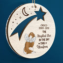 The Brightest Star In The Sky This Christmas - Dog Memorial Gift - Personalized 2-Layered Mix Ornament