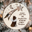 The Brightest Star In The Sky This Christmas - Dog Memorial Gift - Personalized 2-Layered Mix Ornament