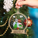 Mother And Daughter Are Always Connected At Heart - Christmas Keepsake, Memorial Gift - Personalized 2-Layered Mix Ornament