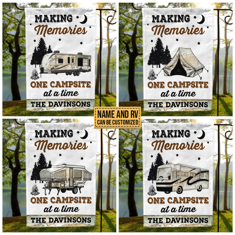 Personalized Camping Making Memories One Campsite Custom Flag