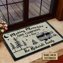 Personalized Camping One Campsite Customized Doormat