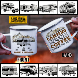 Personalized Camping Solves Problems Customized Campfire Mug