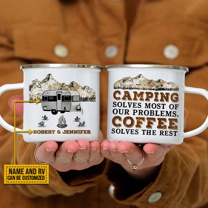 Personalized Camping Solves Problems Customized Campfire Mug