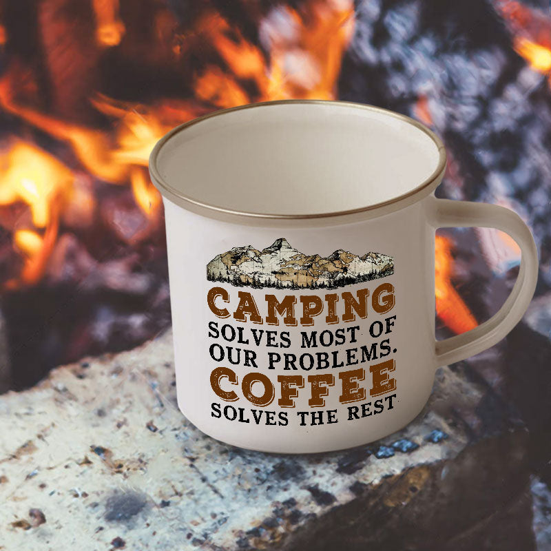 Personalized Camping Solves Problems Customized Campfire Mug