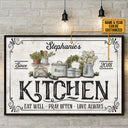 Personalized Farmhouse Kitchen Love Always Customized Poster