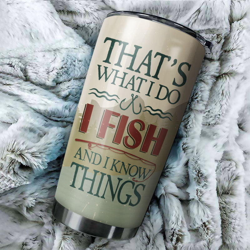 Personalized Fishing I Fish Customized Tumbler