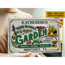 Personalized Garden Fresh Produce Custom Wood Rectangle Sign