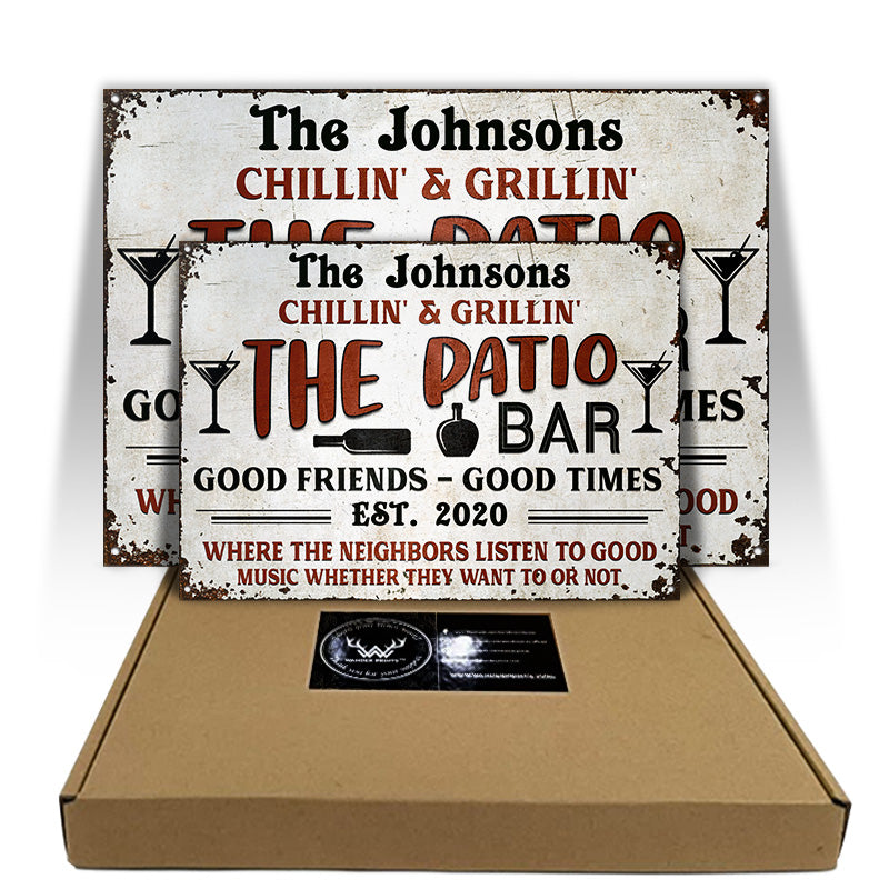 Personalized Grilling Patio Backyard Custom Classic Metal Signs