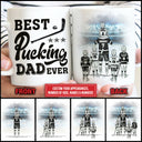 Personalized Hockey Dad And Child Best Dad Ever Custom Mug