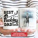 Personalized Hockey Dad And Child Best Dad Ever Custom Mug