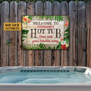 Personalized Hot Tub Soak Your Troubles Customized Classic Metal Signs