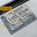 Personalized Lake House Memories At The Lake Custom Doormat