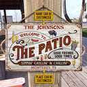 Personalized Patio Grilling Red Sippin Grillin Custom Wood Rectangle Sign