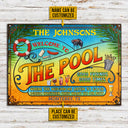 Personalized Pool Grilling Summer Listen To The Good Music Custom Classic Metal Signs