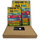 Personalized Swimming Welcome To Our Pool Customized Classic Metal Signs