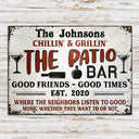 Personalized Grilling Patio Backyard Custom Classic Metal Signs