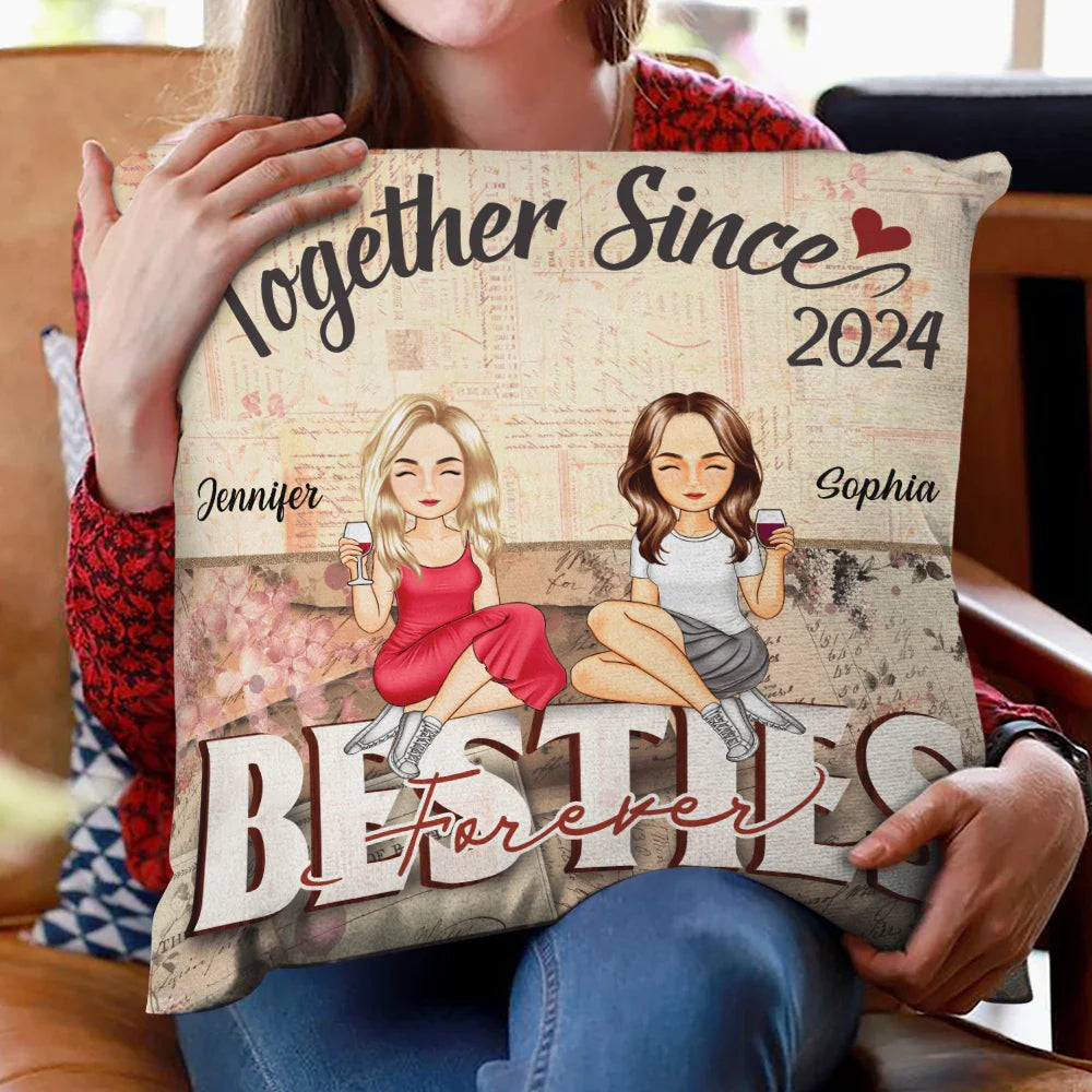 Besties Forever - Personalized Pillow