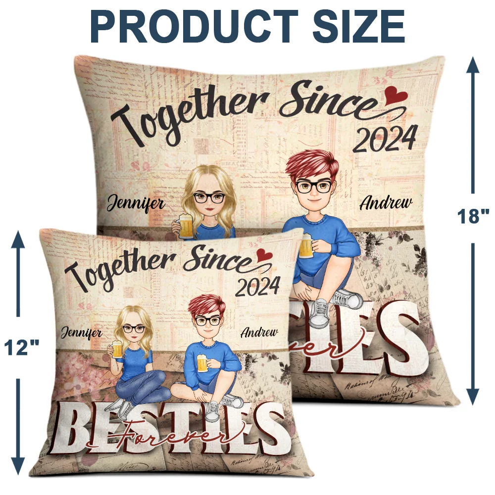 Besties Forever - Personalized Pillow