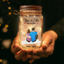 Christmas,Gift For Couples,Gift For Husband,Gift For Wife,Gift For Boyfriend,Gift For Girlfriend,Love - You And Me We Got This I Wish I Could Christmas Couples - Personalized Mason Jar Light