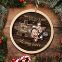 Gift For Couples - Custom Photo I Found My Missing Piece Couples - Personalized 2-Layered Wooden Ornament