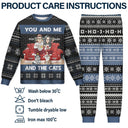 Cat Couple - You And Me And The Cats Christmas Couples - Personalized Unisex Pajamas Set