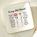 Gift For Bestie - Thank You For The Laughter - Personalized Ring Dish