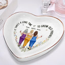 Gift For Bestie - Your Heart And My Heart Are Very Old Friends - Personalized Heart Ring Dish