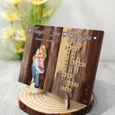 Gift For Couples - Crossword Scrabble Things I Love About You Couple - Personalized 2-Layered Wooden Plaque With Stand
