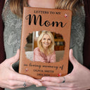 Custom Photo Memorial Letters To My Mom - Personalized Leather Journal