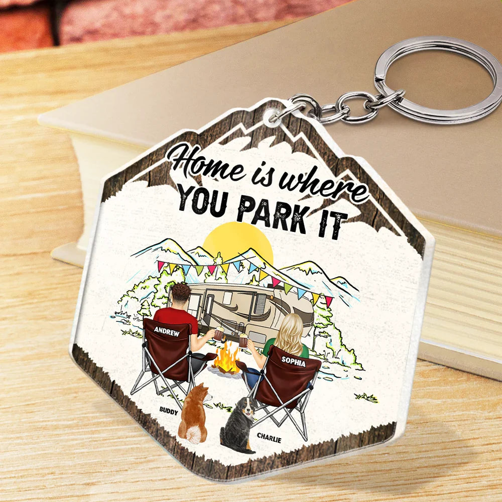 Camping, Campsite - Making Memories One Campsite - Personalized Acrylic Keychain