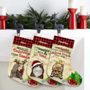 On The Naughty List And I Regret Nothing Cat Dog - Gift For Dog Lovers & Cat Lovers - Personalized Custom Christmas Stocking