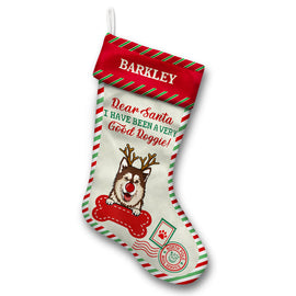 Dear Santa I've Been A Very Good Doggie - Christmas Gift For Dog Lovers - Personalized Custom Christmas Stocking