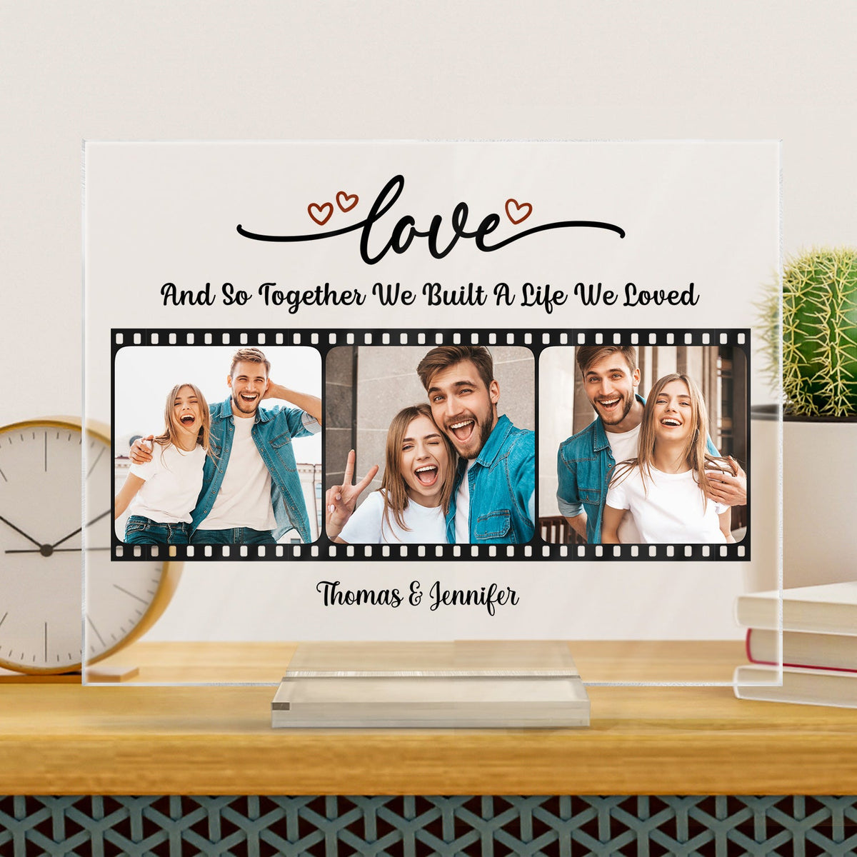 Custom Photo Every Love Story Is Beautiful Couple - Anniversary Gift For Couples - Personalized Custom Horizontal Rectangle Acrylic Plaque