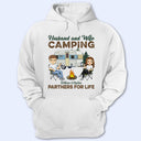 Camping Partners For Life Husband Wife - Couple Gift - Personalized Custom T Shirt