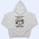 You Don't Have To Be Crazy To Camp With Us - Gift For Camping Friends - Personalized Custom T Shirt