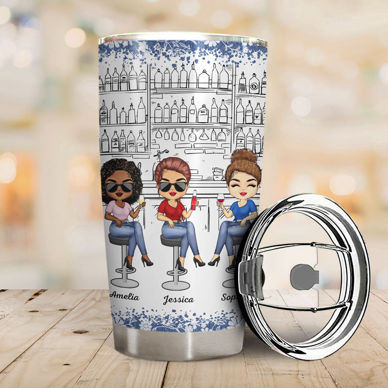 I Don't Know What's Tighter Our Jeans Or Our Friendship - Gift For Besties - Personalized Custom Tumbler