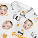 Custom Photo Best Papa Ever Trophy Dad - Personalized Hawaiian Shirt