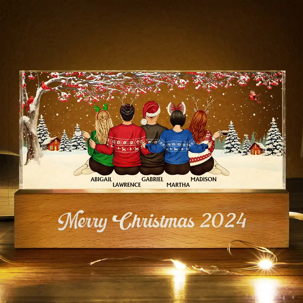 Family, Gift For Sibling - Brothers & Sisters Sibling Family Is The Greatest Gift - Personalized Rectangle LED Light