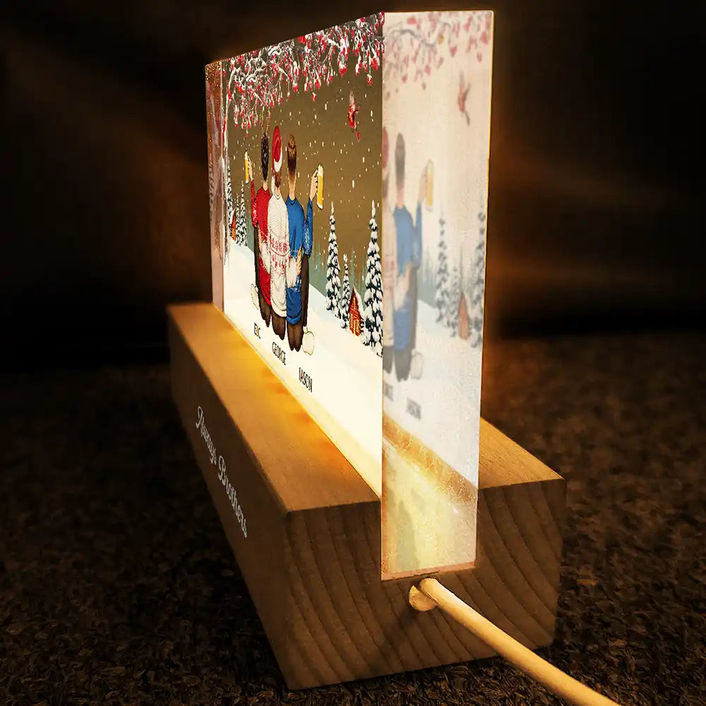 Family, Gift For Sibling - Brothers & Sisters Sibling Family Is The Greatest Gift - Personalized Rectangle LED Light