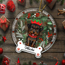 Pet Lovers - Friendly Companion Joyous Dependable Warm Dog Lover - Personalized Custom Shaped Acrylic Ornament