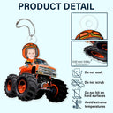 Gift For Father, Gift For Mother - Custom Photo Funny Baby Monster Truck - Personalized Acrylic Car Hanger