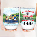 Pontoon Bestie Lake Really Small Gang - Gift For Best Friends - Personalized Custom Wine Tumbler