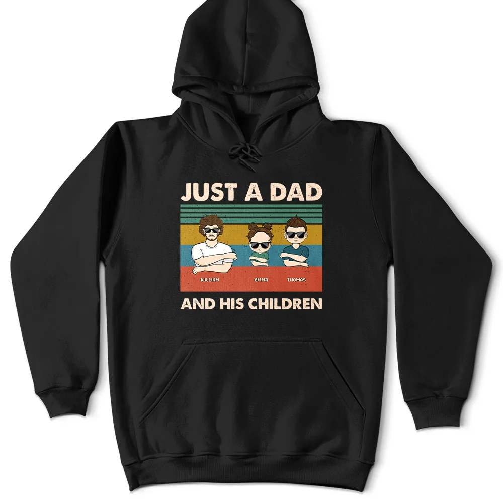 Just A Dad And His Girl - Gift For Father - Personalized Custom T Shirt